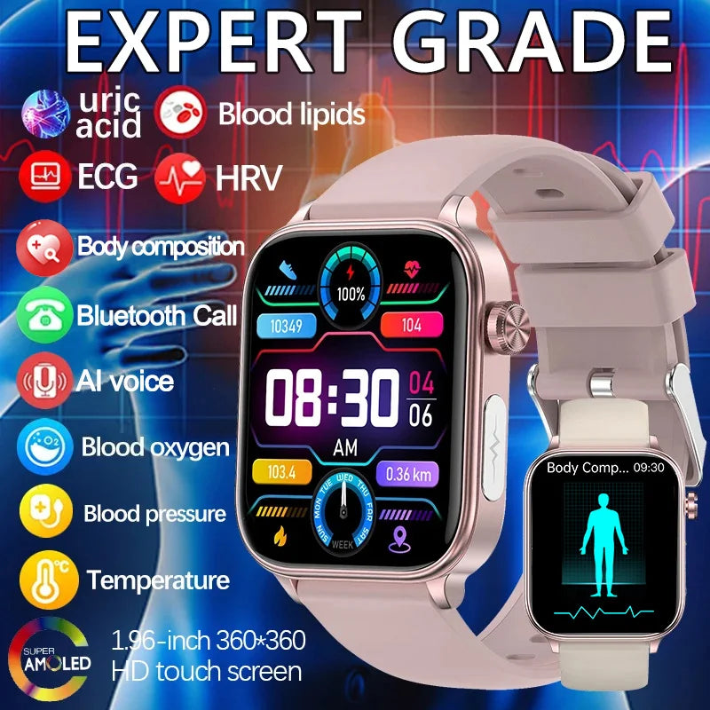 Stylish Fitness Watch with HD Screen – Pulse Monitor - Halri