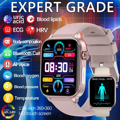 Stylish Fitness Watch with HD Screen – Pulse Monitor - Halri