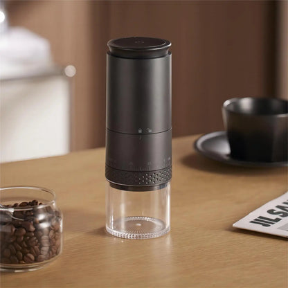 Compact Electric Coffee Grinder - Rechargeable Burr Coffee Mill - Halri
