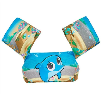 Kids Floatie Swim Vest with Arm Floats Adjustable Strap