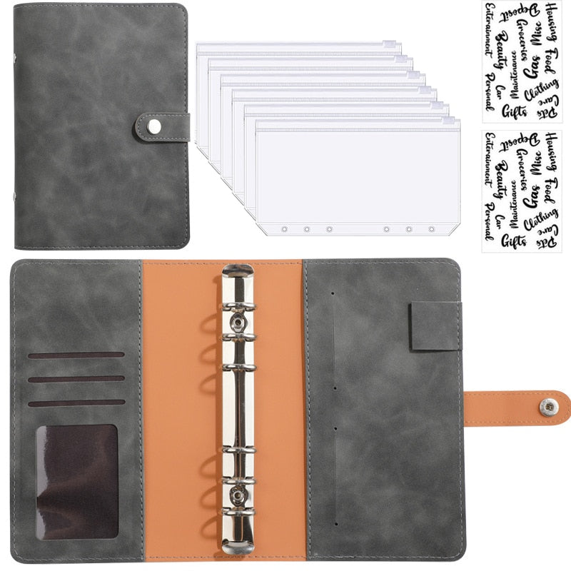 Practical Leather Wallet Planner Notebook Organizer