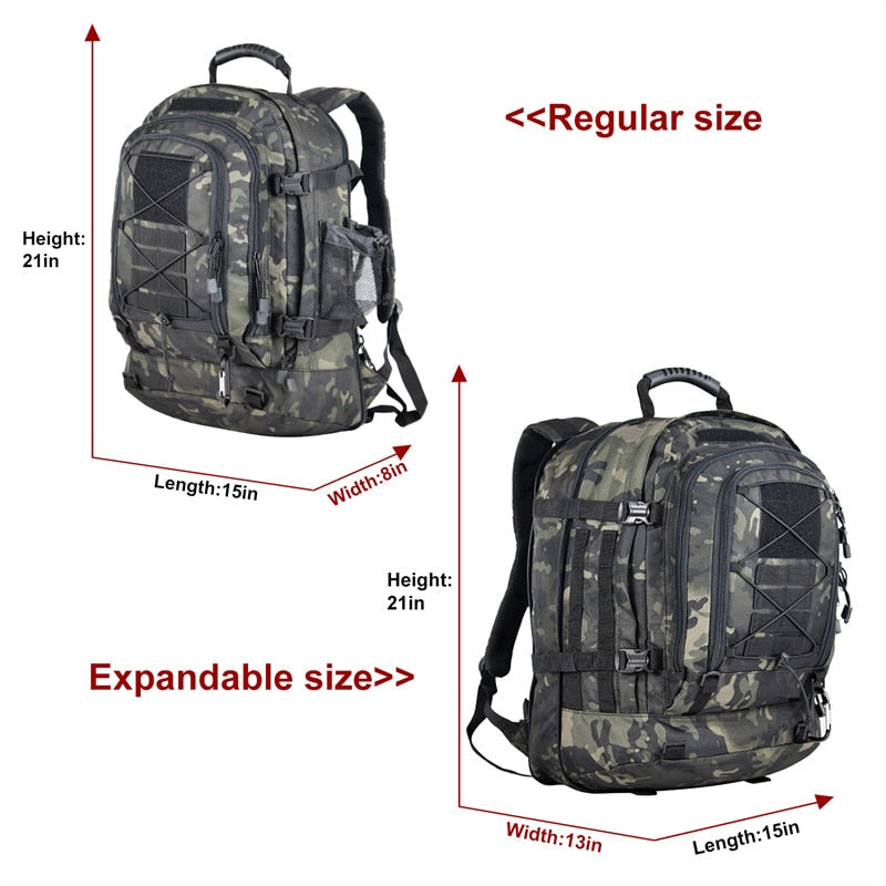 Large Waterproof Hiking Backpack - Durable Outdoor Trekking Bag