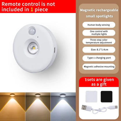 Motion Activated LED Night Light, Dimmable and Rechargeable - Halri