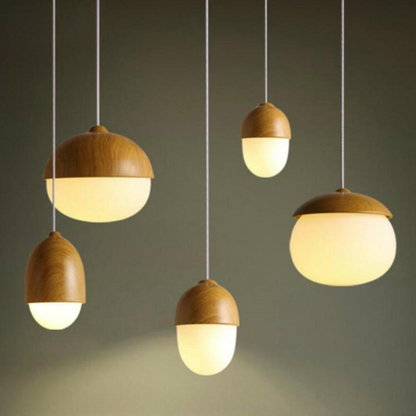 Scandinavian Glass Pendant Light with Adjustable Height – Modern Kitchen Hanging Light Fixture 1