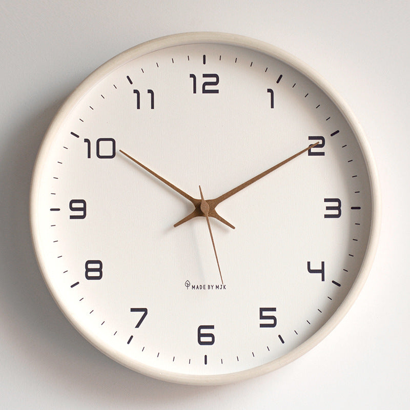 Quiet Rustic Wooden Wall Clock for Home Decor - Halri