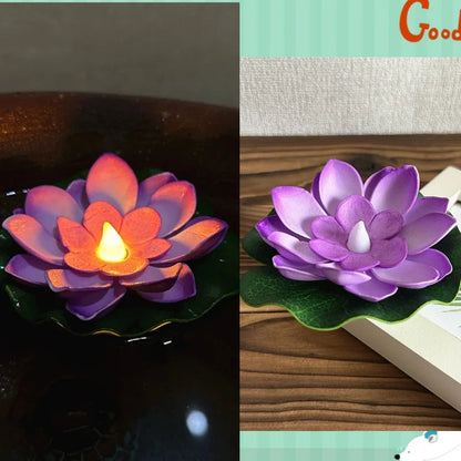 Floating Flower Pond Light with LED Sensor