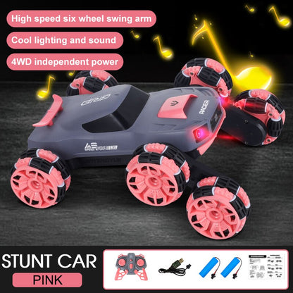 Fast Remote Control 6-Wheel Stunt Car Toy