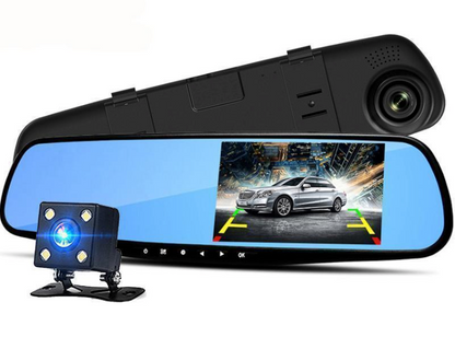 Full HD Car Dashboard Camera Front and Rear Recorder - Halri