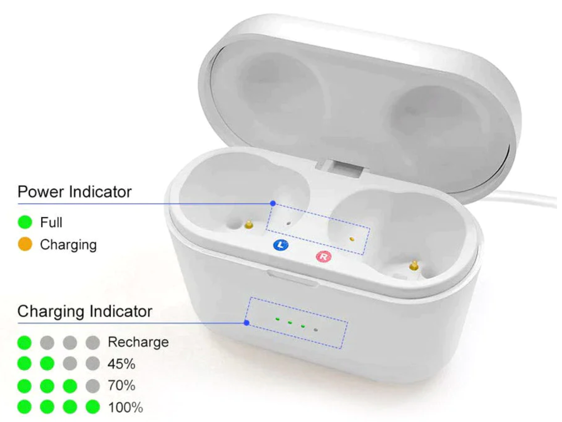 Discreet Digital Hearing Aid Set