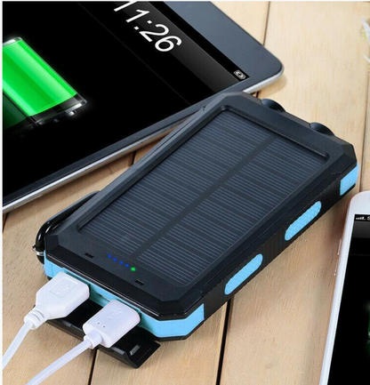 High Capacity Solar Powered Waterproof Battery Pack