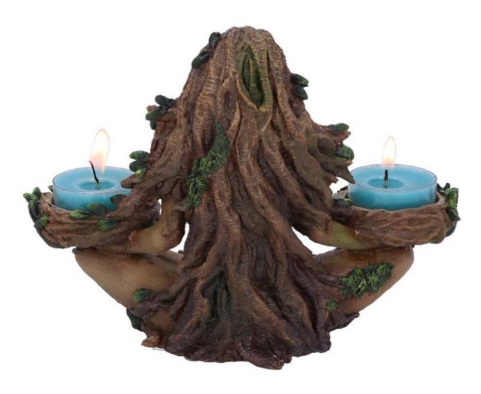 Natural Wood Candle Holder - Earthy Home Decor - Halri