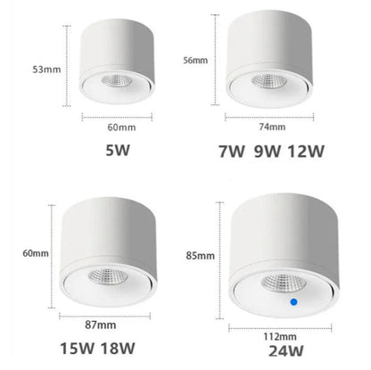 Adjustable Ceiling Spot Light Rotating Fixture