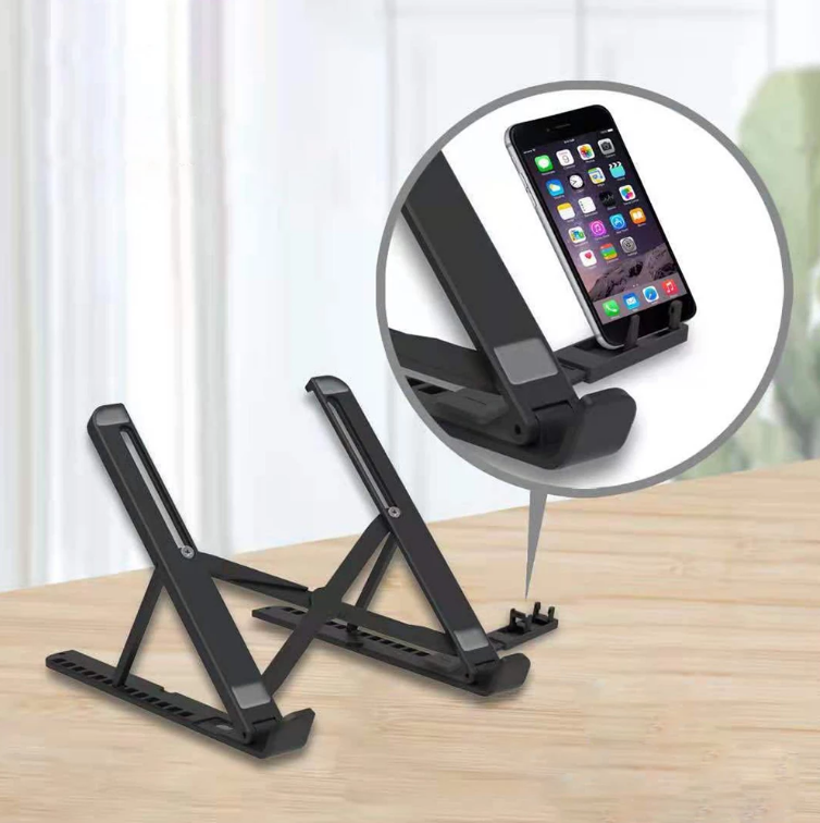 Portable Laptop Desk Stand with Phone Holder - Halri