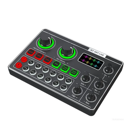 Compact USB Sound Card Audio Mixer for PC Phone - Halri