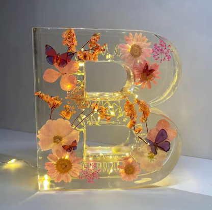 Customizable Floral LED Table Lamp