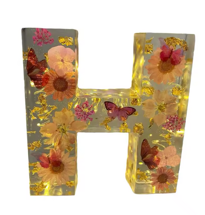 Customizable Floral LED Table Lamp