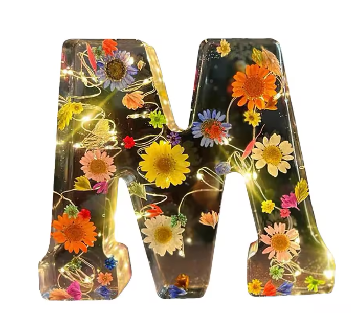 Customizable Floral LED Table Lamp