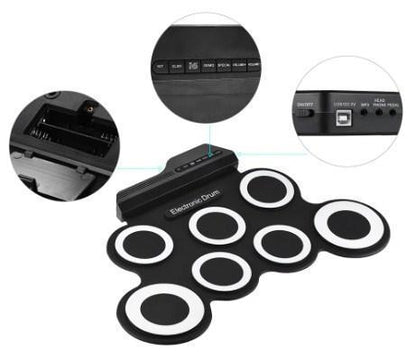 Compact Foldable Digital Drum Kit Set