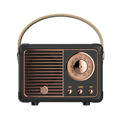Compact Retro Bluetooth Portable Speaker System