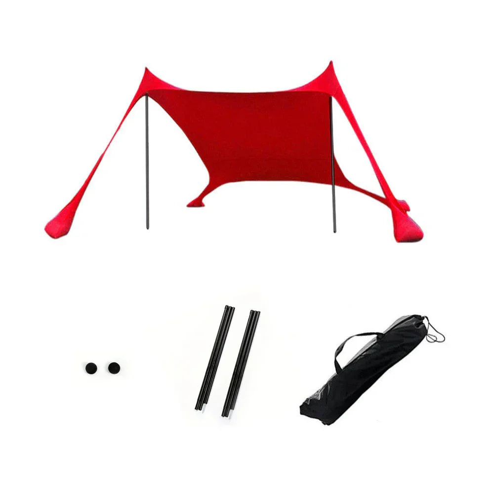 Large Family Beach Shelter with UV Protection & Waterproof Roof