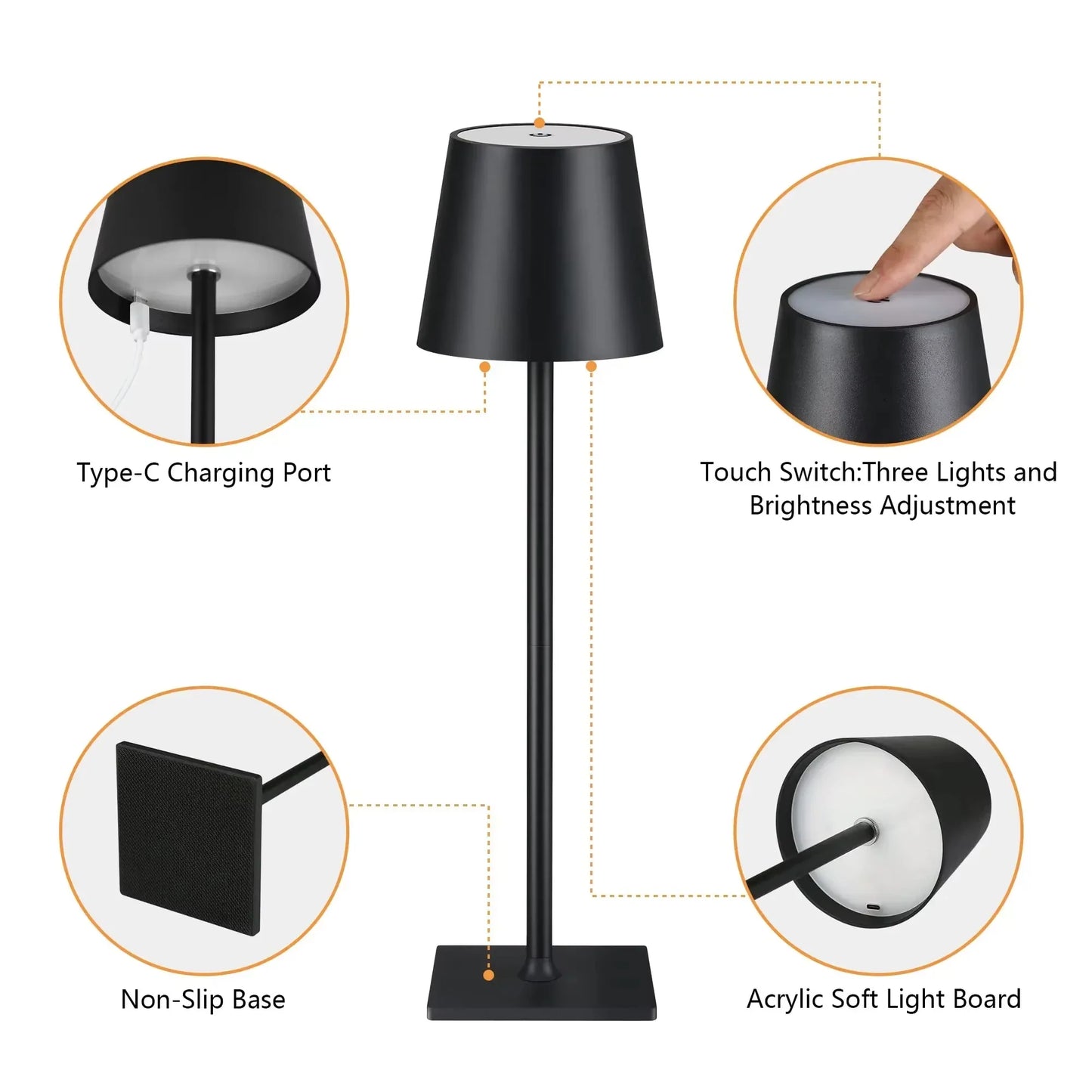 Bright USB Desk Light with 3 Color Settings
