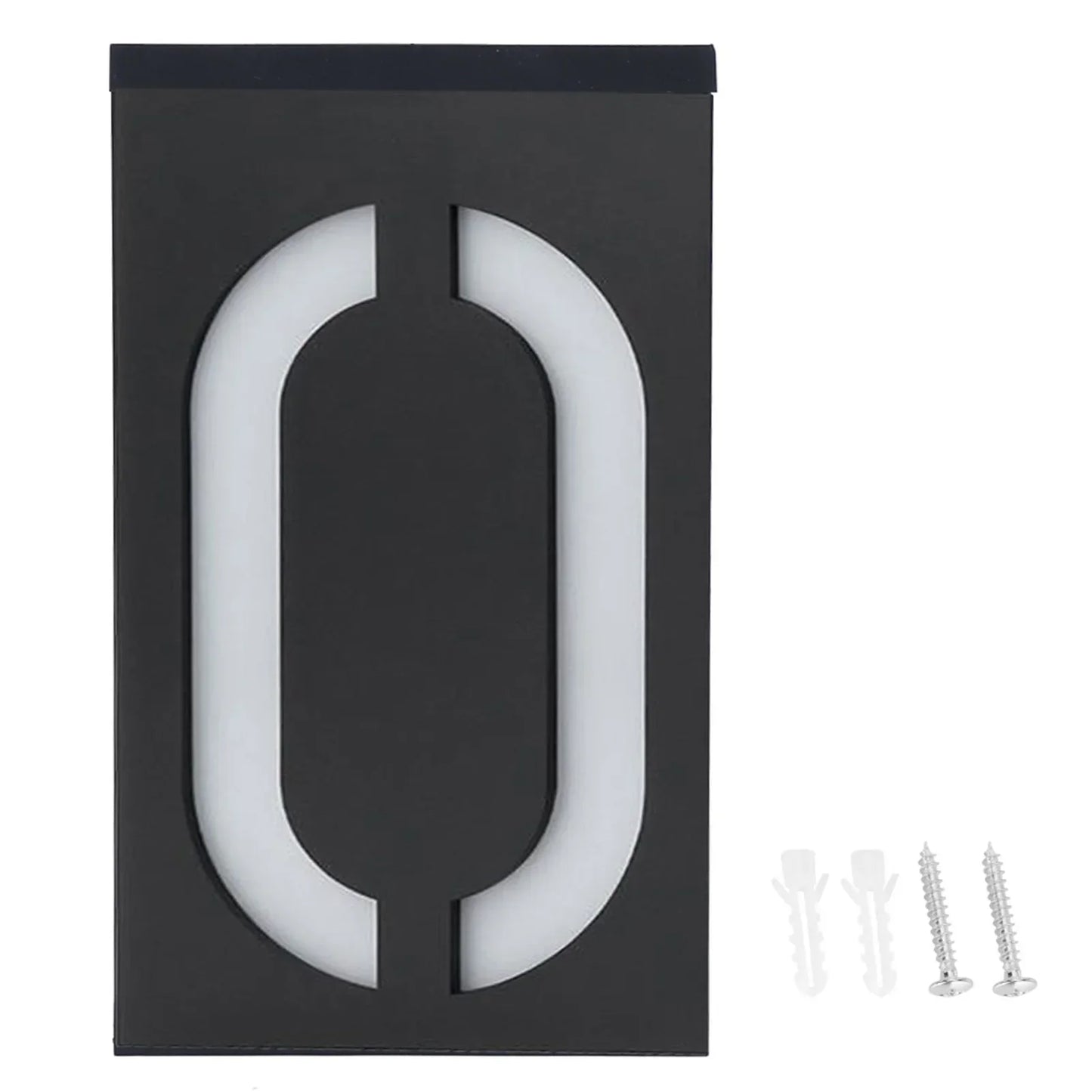 Outdoor Solar Powered House Number Lamp
