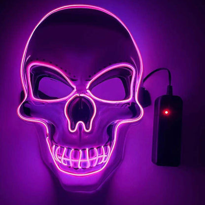 Glowing LED Skull Party Mask