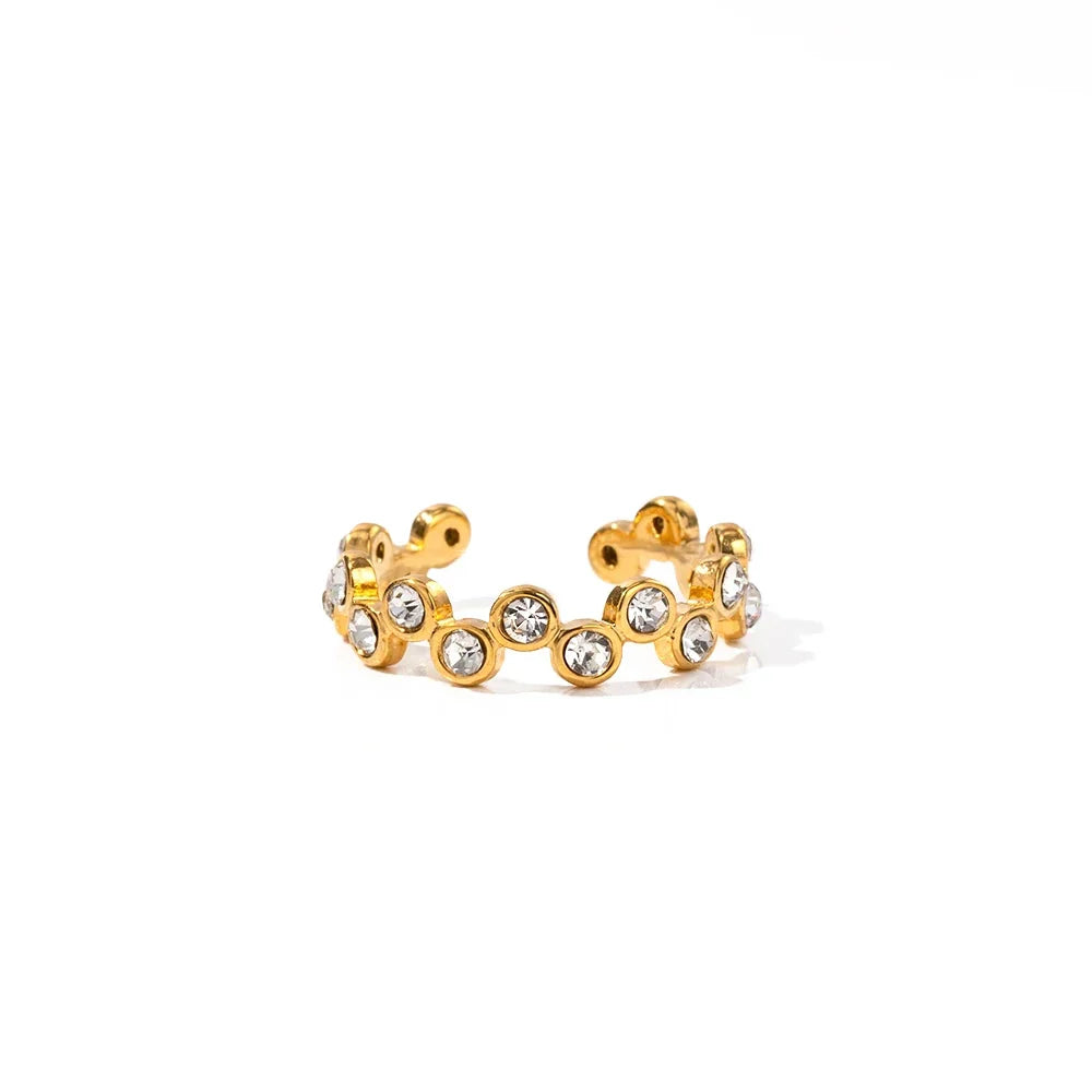 Unique Cluster Diamond Engagement Ring