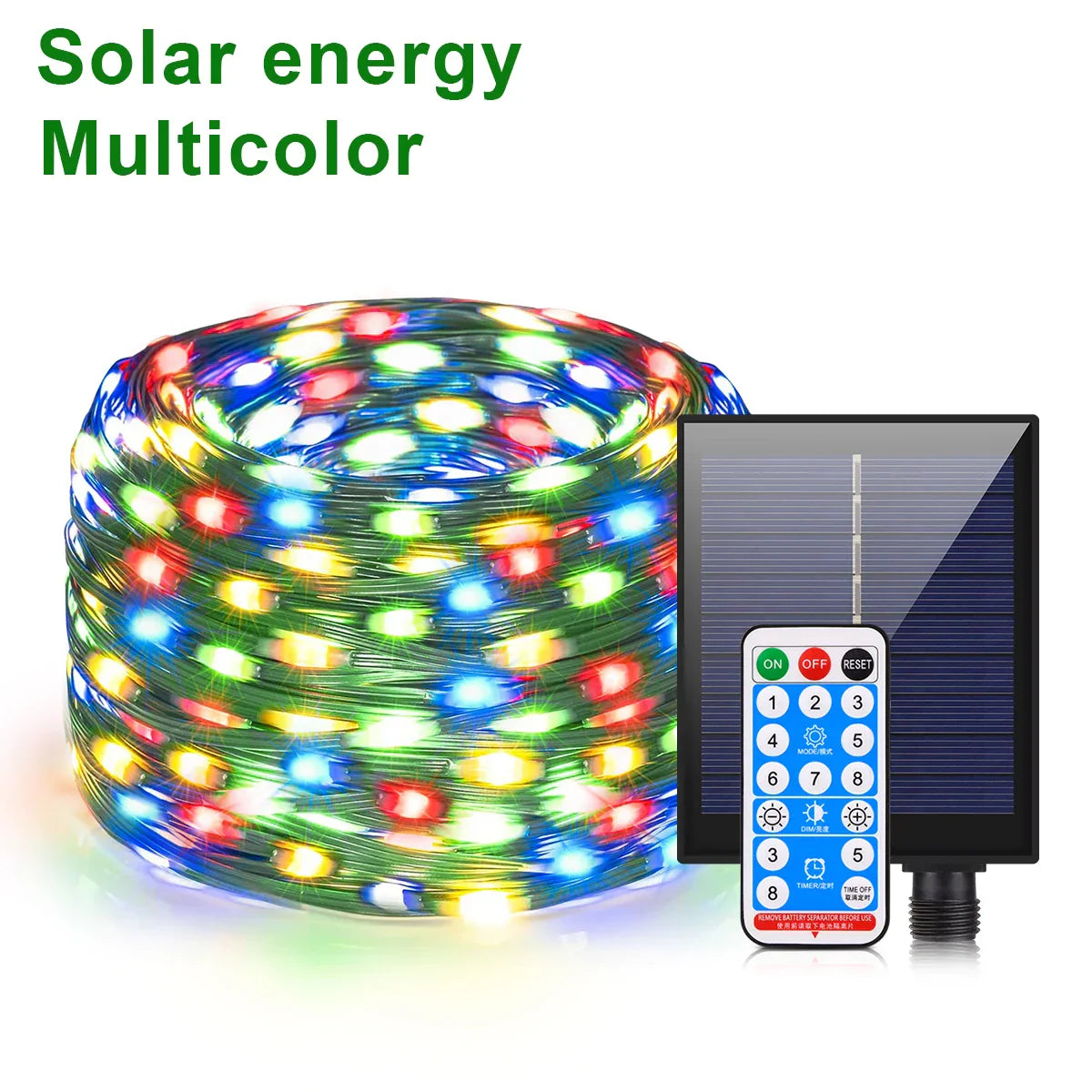 Outdoor Solar Fairy Lights 100M Waterproof LED Decoration