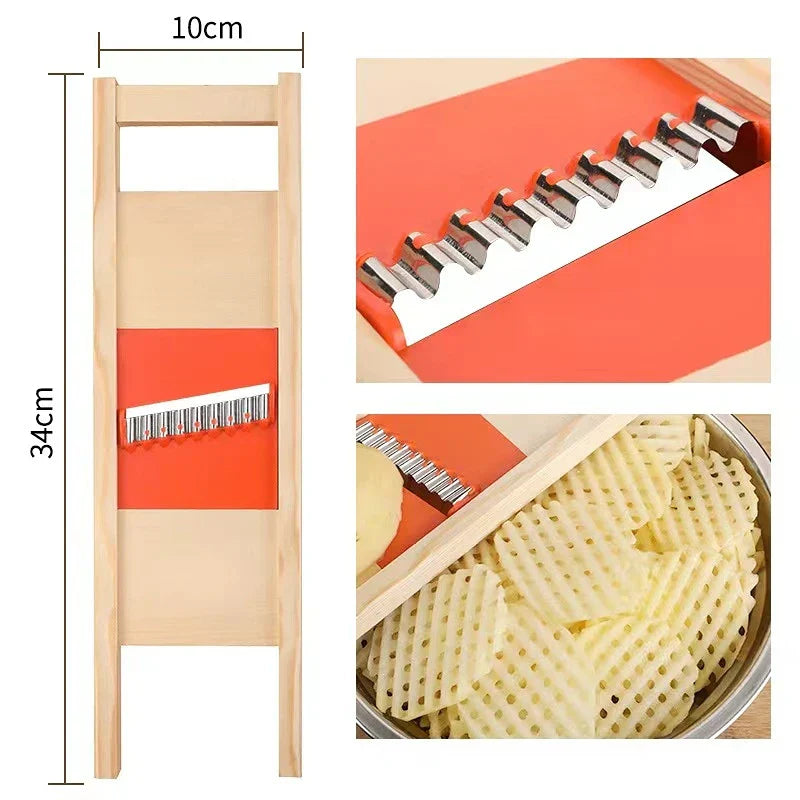 Easy Grip Stainless Steel French Fry Cutter - Halri
