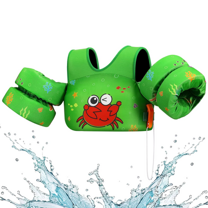 Children's Swim Vest with Floats and Safety Whistle