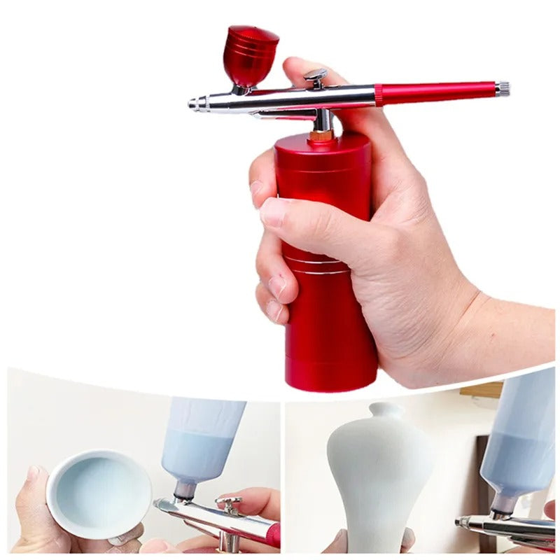 Compact Portable Air Spray Paint Gun Kit - Halri