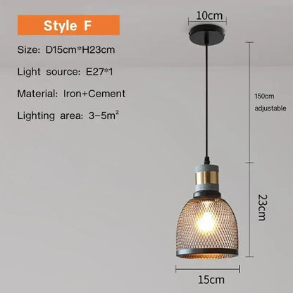 Vintage Farmhouse Pendant Light