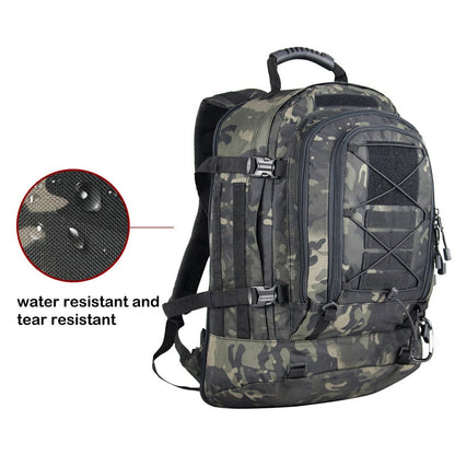 Large Waterproof Hiking Backpack - Durable Outdoor Trekking Bag