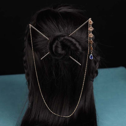 Traditional Double Hair Pins for Women