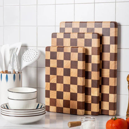 Premium Wooden Cutting Board with Non Slip Base