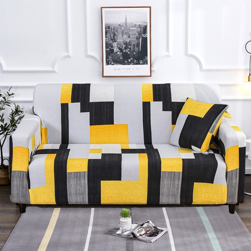Stylish Slip Resistant Stretch Sofa Protector