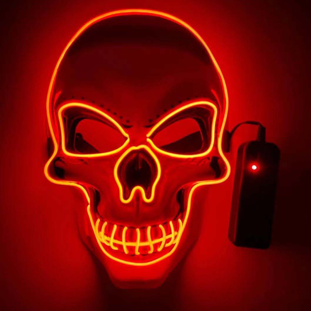 Glowing LED Skull Party Mask