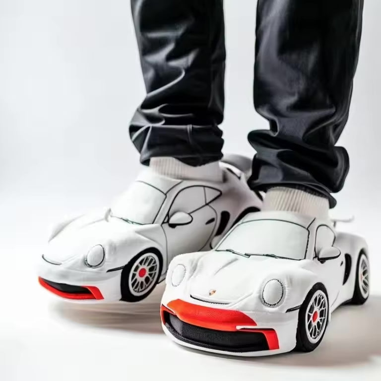 Cozy Automotive Theme Soft Slippers with Grip Sole - Halri
