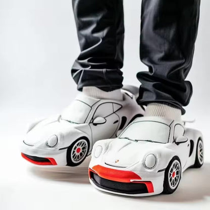 Cozy Automotive Theme Soft Slippers with Grip Sole - Halri