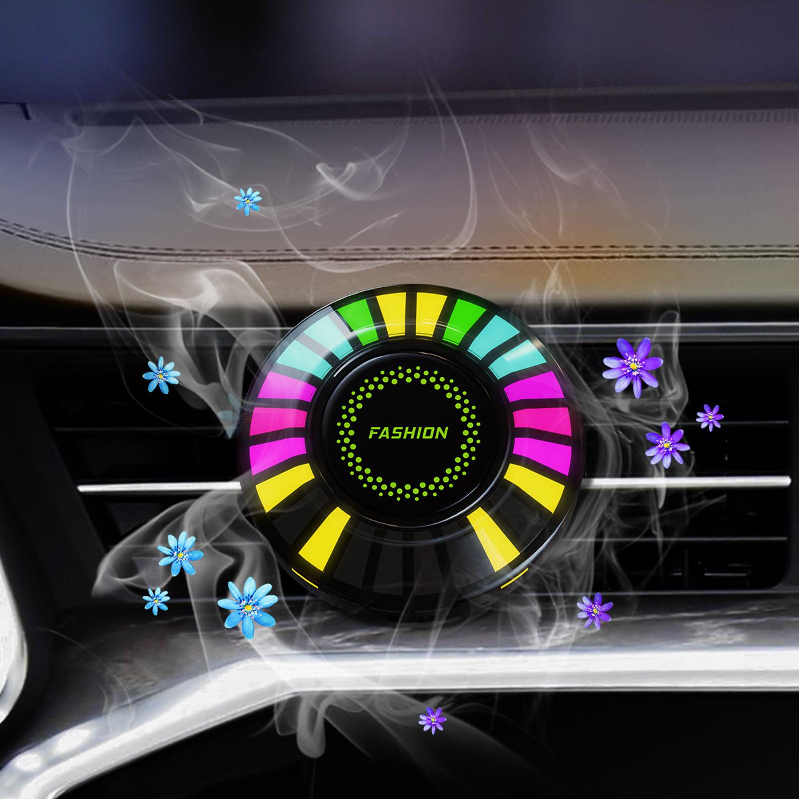 Colorful Car Air Freshener LED Music Lamp - Halri