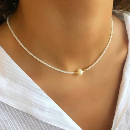 Classic White Pearl Drop Necklace Beautiful Jewelry