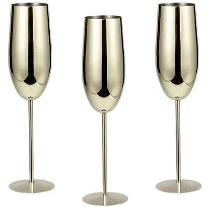 Durable Steel Wine Glasses (6 Piece Set)