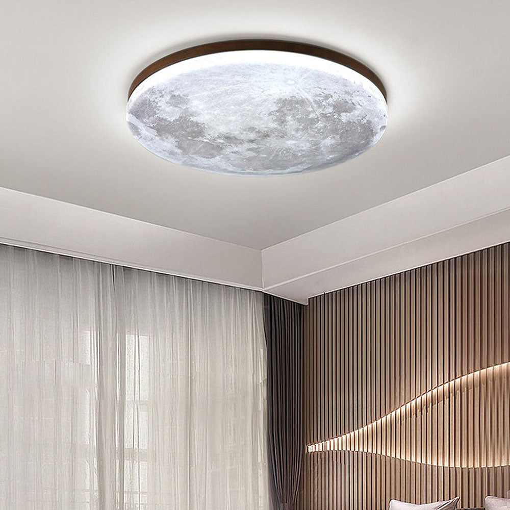 Round Modern Ceiling Lamp Warm Soft Lighting