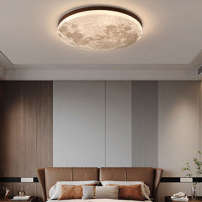 Round Modern Ceiling Lamp Warm Soft Lighting