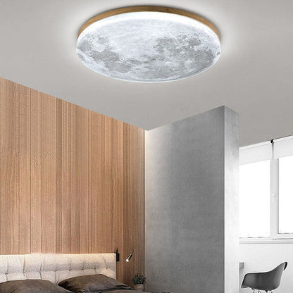 Round Modern Ceiling Lamp Warm Soft Lighting