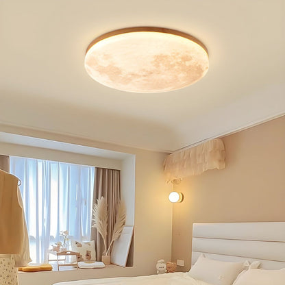 Round Modern Ceiling Lamp Warm Soft Lighting