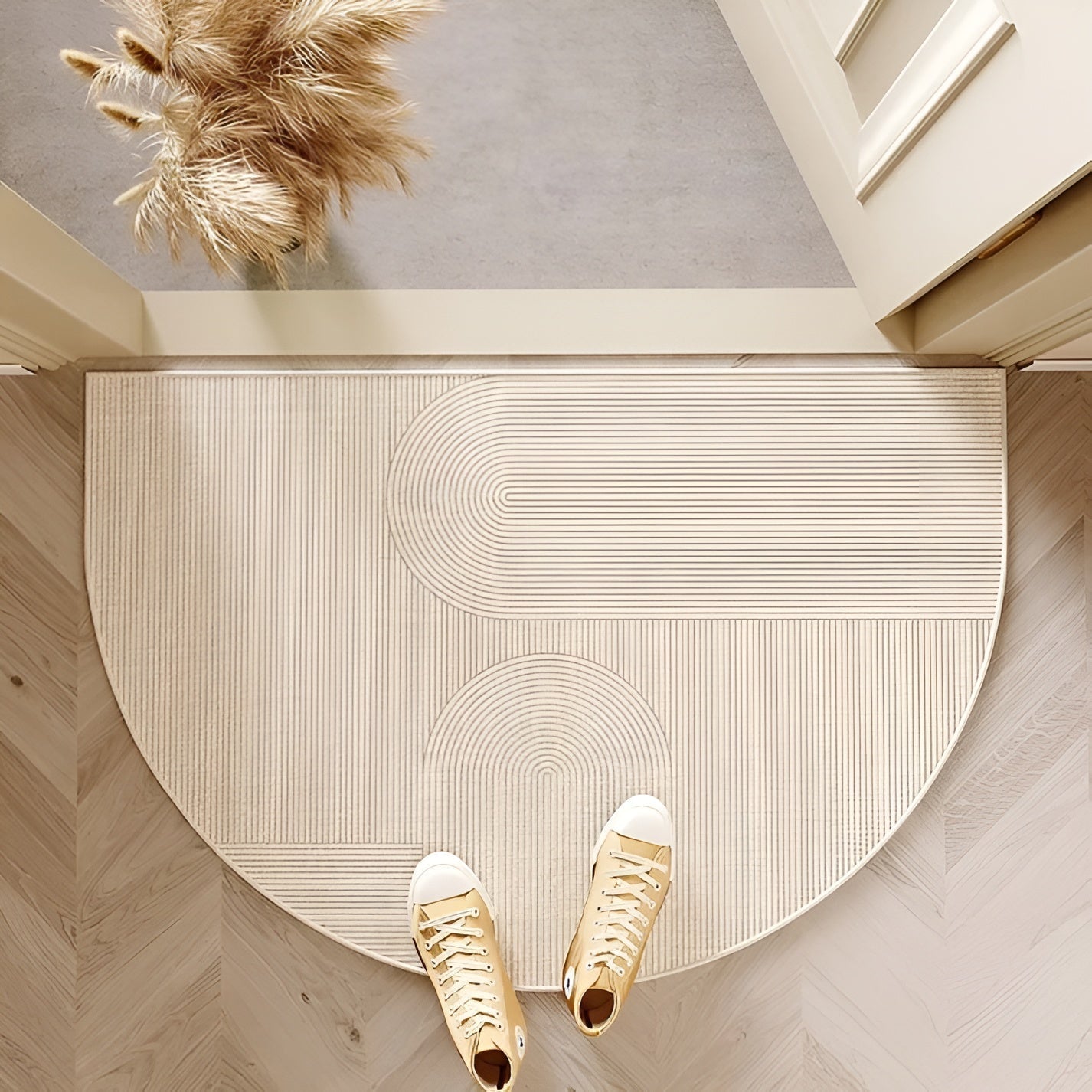 Round Non-Slip Door Mat - Halri