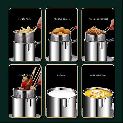 Heavy Duty Stainless Steel Fryer Pot