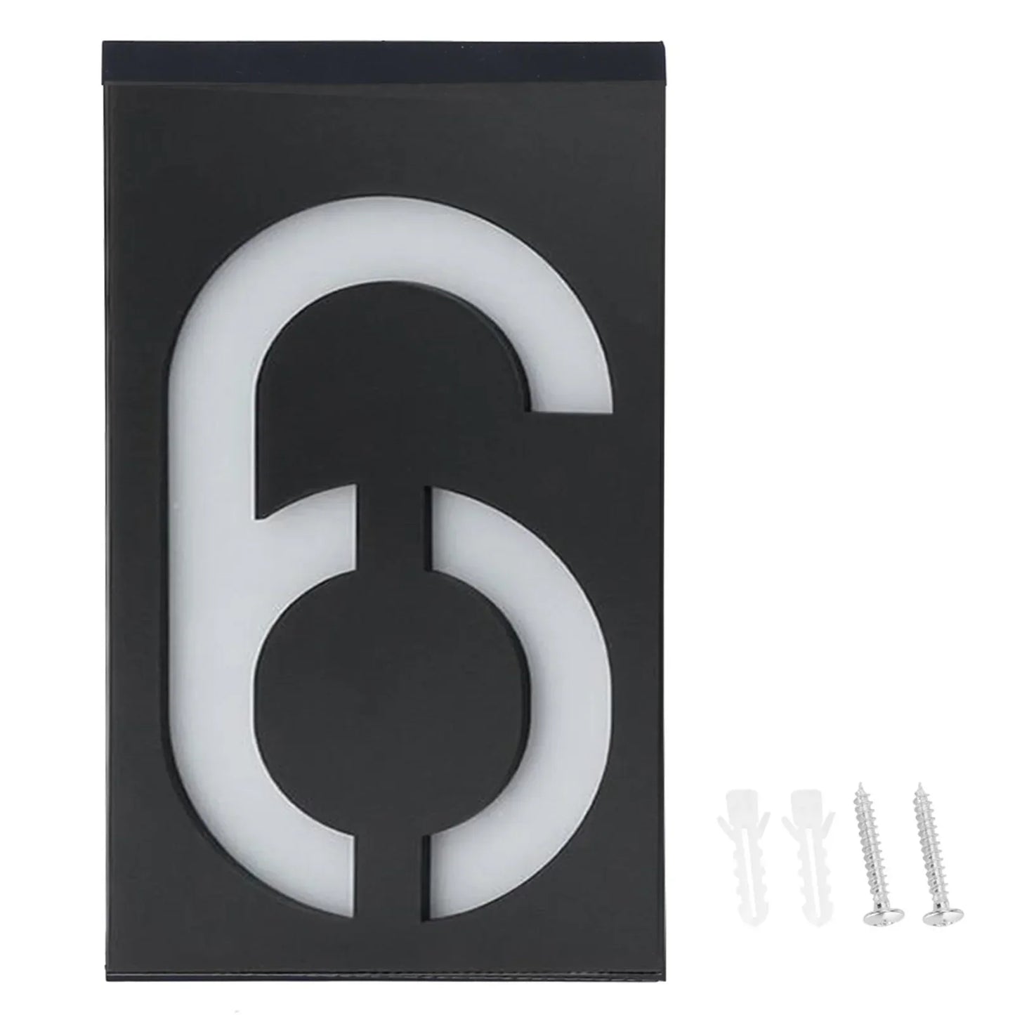 Outdoor Solar Powered House Number Lamp